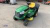 2018 JOHN DEERE X116R cut & collect lawn tractor c/w rear collection box (s/n 100842) - 2