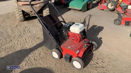 CAMON LS42 petrol lawn scarifier c/w collection bag