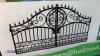 Pair of entrance gate with ornate design (suit 14ft entrance) - 2