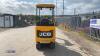 2021 JCB 16C rubber tracked excavator (3029394) with bucket, blade, piped & expanding tracks(red key in office) - 4