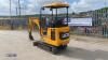 2021 JCB 16C rubber tracked excavator (s/n 3029263) with bucket, blade, piped & expanding tracks(red key in office) - 3