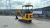 2021 JCB 16C rubber tracked excavator (s/n 3029239) with bucket, blade, piped & expanding tracks - 3