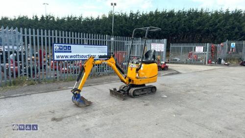 2021 JCB 8008 rubber tracked excavator (s/n 2970327) with bucket, blade, piped & expanding tracks (red key in office)