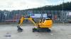 2021 JCB 8008 rubber tracked excavator (s/n 2970327) with bucket, blade, piped & expanding tracks (red key in office) - 2