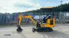 2021 JCB 16C rubber tracked excavator (s/n 3029341) with bucket, blade, piped & expanding tracks(red key in office) - 2