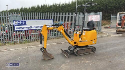 2021 JCB 8008 rubber tracked excavator (s/n 2970386) with bucket, blade, piped & expanding tracks(red key in office)