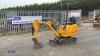 2021 JCB 8008 rubber tracked excavator (s/n 2970386) with bucket, blade, piped & expanding tracks(red key in office)