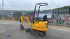 2021 JCB 8008 rubber tracked excavator (s/n 2970386) with bucket, blade, piped & expanding tracks(red key in office) - 3