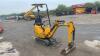 2021 JCB 8008 rubber tracked excavator (s/n 2970324) with bucket,blade, piped & expanding tracks(red key in office) - 6