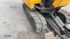 2021 JCB 16C rubber tracked excavator (s/n 3029263) with bucket, blade, piped & expanding tracks(red key in office) - 14