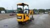 2021 JCB 16C rubber tracked excavator (s/n 2753029) with bucket, blade, piped & expanding tracks (3029275)(red key in office) - 5