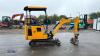 2021 JCB 16C rubber tracked excavator (s/n 2753029) with bucket, blade, piped & expanding tracks (3029275)(red key in office) - 6