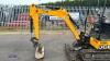 2021 JCB 16C rubber tracked excavator (s/n 2753029) with bucket, blade, piped & expanding tracks (3029275)(red key in office) - 13