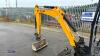 2021 JCB 16C rubber tracked excavator (s/n 2753029) with bucket, blade, piped & expanding tracks (3029275)(red key in office) - 14