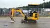 2021 JCB 16C rubber tracked excavator (s/n 3029282) with bucket, blade, piped & expanding tracks (red key in office) - 2