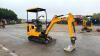 2021 JCB 16C rubber tracked excavator (s/n 3029282) with bucket, blade, piped & expanding tracks (red key in office) - 7