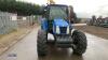 2007 NEW HOLLAND TL100A 4wd tractor, A/C, air seat, 3 x spool valves (CN57 DMX) c/w McCONNELL PA48 flail hedge cutter, McCONNELL ditching attachment, & 4 x spare wheels with turf tyres (V5 & Manuals in office) - 3