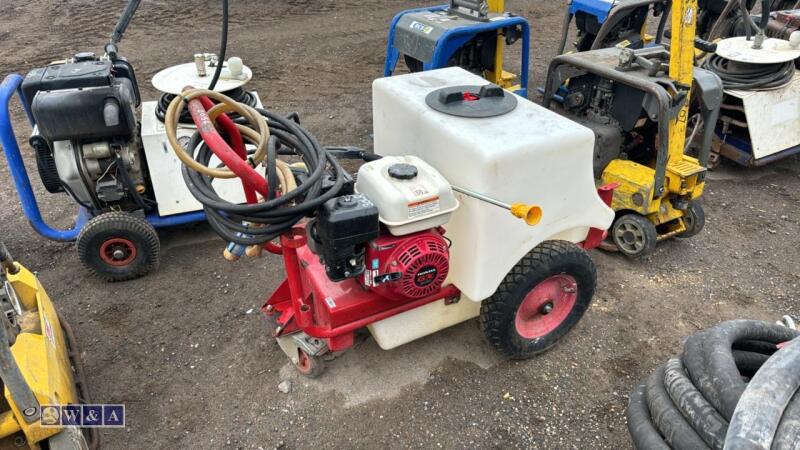 DEMON pressure washer bowser c/w hose & lance