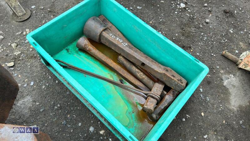 Assorted blacksmiths tools