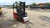 NISSAN 15 1.5t electric forklift c/w 240v charger, duplex mast & sideshift - 7