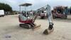 2017 TAKEUCHI TB216 rubber tracked excavator (s/n 216007424) with bucket, blade, piped, expanding tracks & Red Key - 7