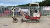 2018 TAKEUCHI TB216 rubber tracked excavator (s/n 216008798) with bucket, blade, piped, expanding tracks & Red Key - 2