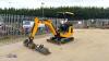 2020 JCB 16C rubber tracked excavator (s/n 2701967) with 3 x buckets, blade, piped & expanding tracks