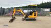 2020 JCB 16C rubber tracked excavator (s/n 2701967) with 3 x buckets, blade, piped & expanding tracks - 2