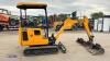 2020 JCB 16C rubber tracked excavator (s/n 2701967) with 3 x buckets, blade, piped & expanding tracks - 6