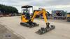 2020 JCB 16C rubber tracked excavator (s/n 2701967) with 3 x buckets, blade, piped & expanding tracks - 7