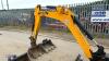 2020 JCB 16C rubber tracked excavator (s/n 2701967) with 3 x buckets, blade, piped & expanding tracks - 14