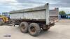 WILCOX twin axle tipping trailer, sprung draw bar, hydraulic brakes, aluminium body - 3