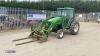 JOHN DEERE 4520 4wd tractor, power reverser shuttle c/w 400X easy fit loader, pick-up hitch, bucket & forks (s/n 259106) (No Vat)