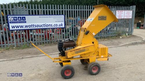 SCH WASTE WHACKER electric start petrol wood chipper (s/n 130011)