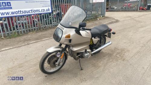 1981 BMW R80 RT 800cc motorbike (PLJ 730W)(V5 & some history in office)