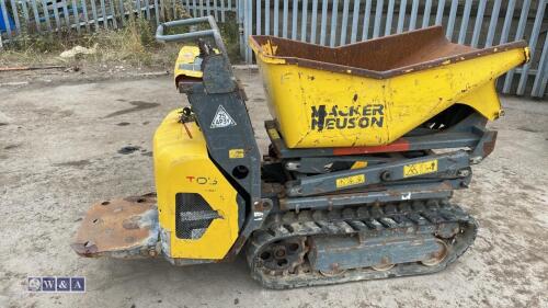 2016 WACKER NEUSON diesel driven high tip tracked dumper (s/n FB03418)