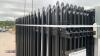 28 x 2m high x 2.4m long powder coated fencing panels & 29 fence posts (67m) - 9