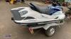 JET MOTOR jet ski c/w trailer (s/n 024F806) - 5