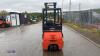 2004 LINDE E18 1.8t battery driven forklift truck (s/n H2X335R01746) with duplex mast & side-shift with charger - 4