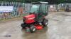 2009 MASSEY FERGUSON GC2300 4wd hydrostatic compact tractor, 3 point linkage, pto, spool valve, mid mounted mower deck, power steering (SP09 CEY)