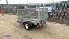 INDESPENSION 750kg single axle trailer (3421348) with cage sides - 3