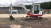 2012 TAKEUCHI TB150C steel tracked excavator (s/n 15072244) with bucket & blade (All hour and odometer readings are unverified and unwarranted) - 2