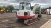 2012 TAKEUCHI TB150C steel tracked excavator (s/n 15072244) with bucket & blade (All hour and odometer readings are unverified and unwarranted) - 5