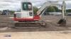 2012 TAKEUCHI TB150C steel tracked excavator (s/n 15072244) with bucket & blade (All hour and odometer readings are unverified and unwarranted) - 6