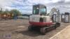 2012 TAKEUCHI TB150C steel tracked excavator (s/n 15010332) with bucket, blade & piped (All hour and odometer readings are unverified and unwarranted) - 7