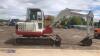 2012 TAKEUCHI TB150C steel tracked excavator (s/n 15010332) with bucket, blade & piped (All hour and odometer readings are unverified and unwarranted) - 9