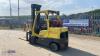 2015 HYSTER S4.5 4.5t gas driven forklift truck with duplex mast & side-shift - 3