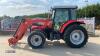 MASSEY FERGUSON 5455 DYNA 4, 4wd tractor c/w MF loader joystick control, 3 x spool valves, twin assister rams, top link, air seat, F/R shuttle (FX08 OOF)(V5 in office)(CATEGORY D INSURANCE LOSS) - 2