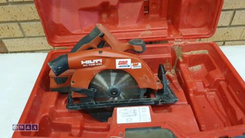 HILTI SC70W-A22 cordless circular saw c/w case