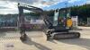 2015 VOLVO EC50 rubber tracked excavator (s/n C00005318) with bucket, blade, piped & Q/hitch - 2